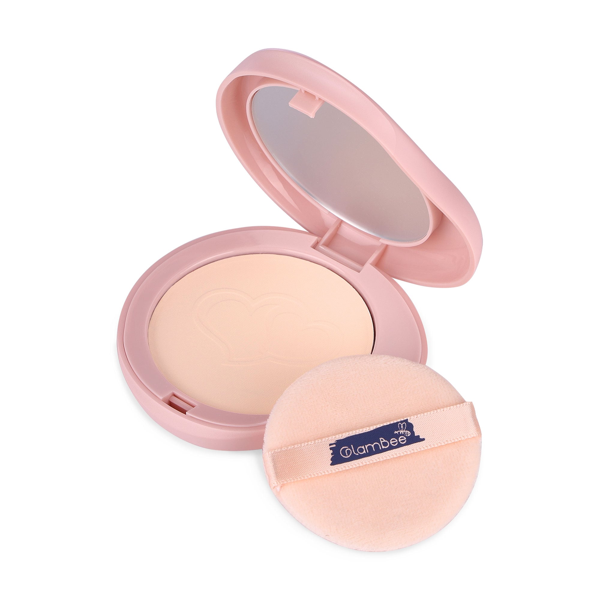 Компактна пудра для обличчя GlamBee Love MakeUp Soft Powder тон 02, 9 г
